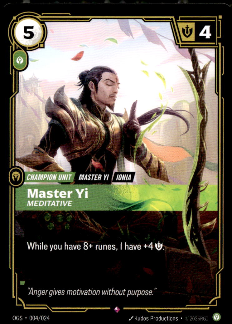 Master Yi, Meditative