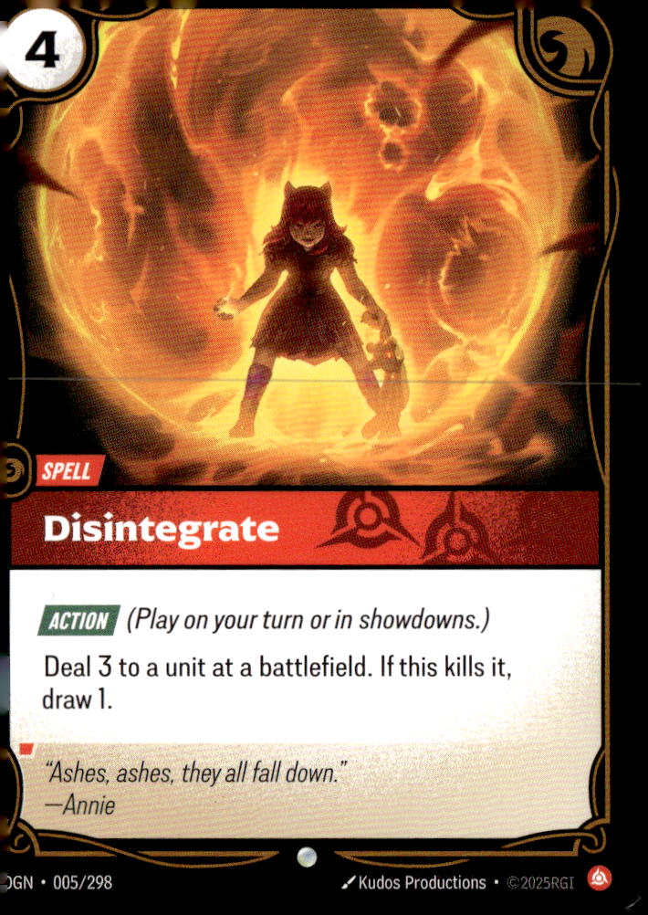 Disintegrate