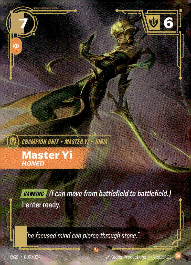 Master Yi, Honed