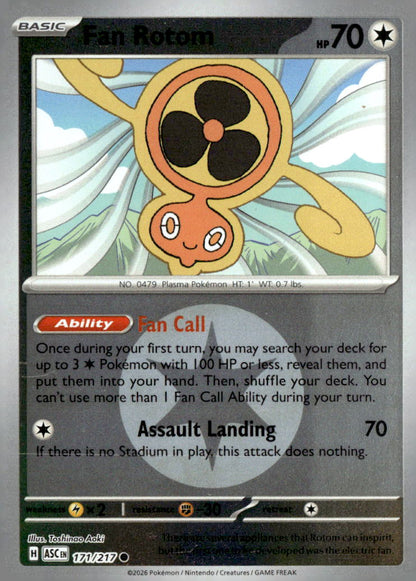 Fan Rotom - 171/217 (Energy Symbol Pattern)