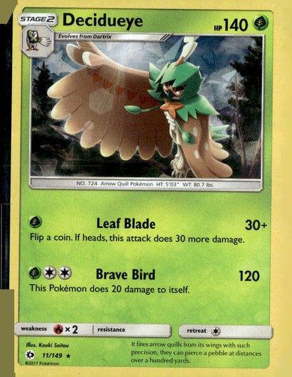 Decidueye - 011/149 (Cracked Ice Holo)