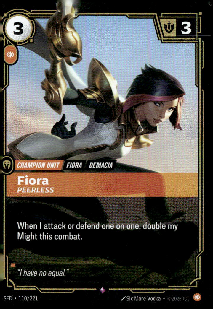 Fiora, Peerless