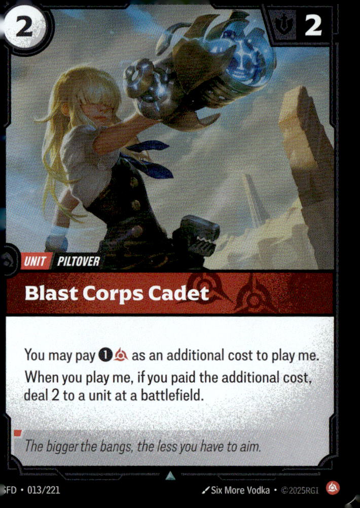 Blast Corps Cadet