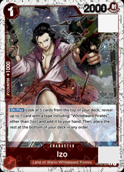 Izo (OP03-003) (Jolly Roger Foil)