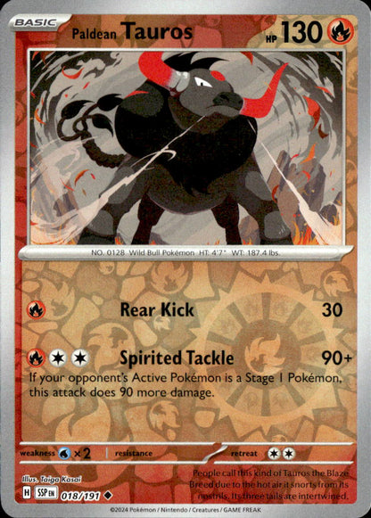 Paldean Tauros - 018/191