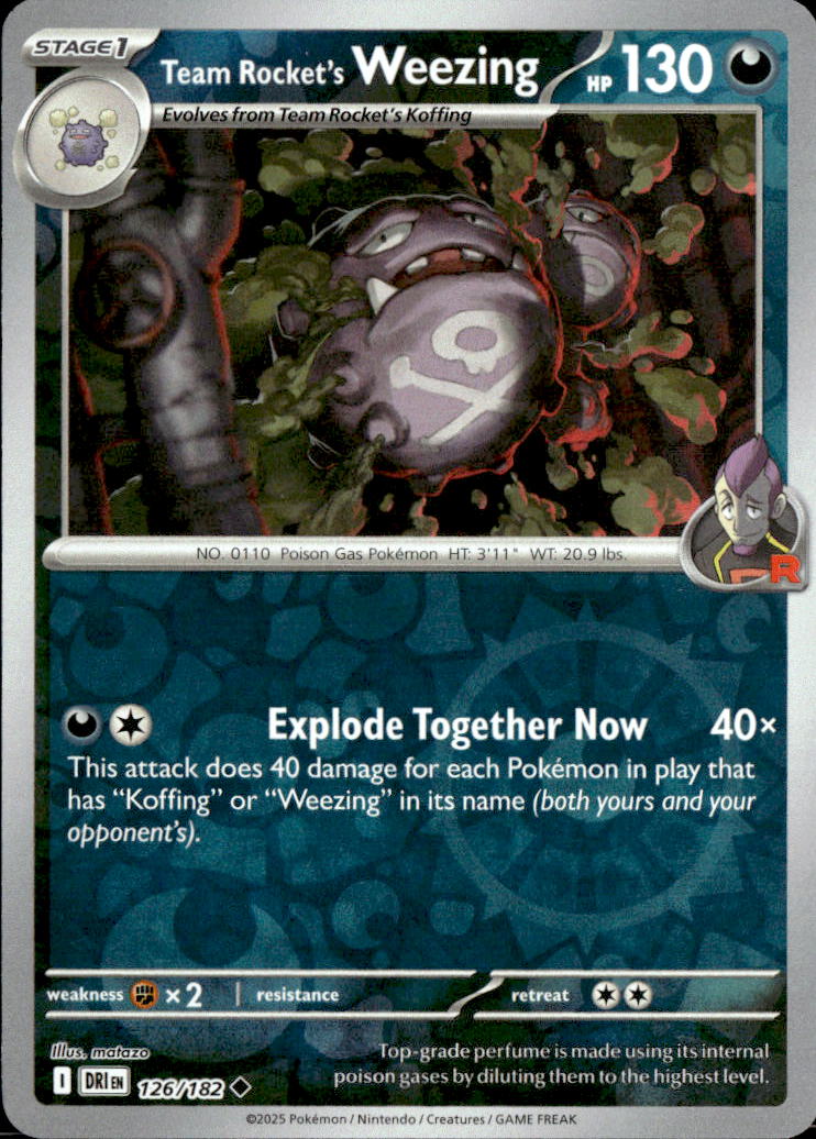 Team Rocket's Weezing - 126/182