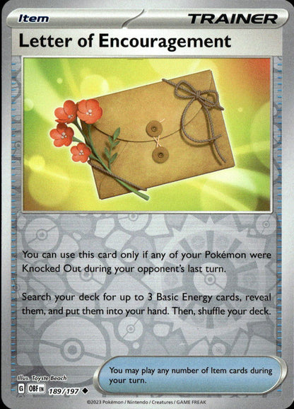 Letter of Encouragement