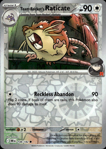 Team Rocket's Raticate - 148/182