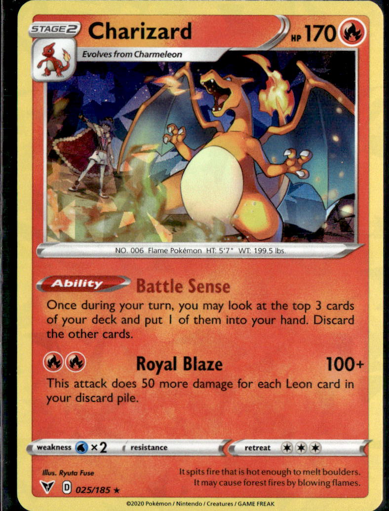 Charizard - 25/185 (Cracked Ice Holo)