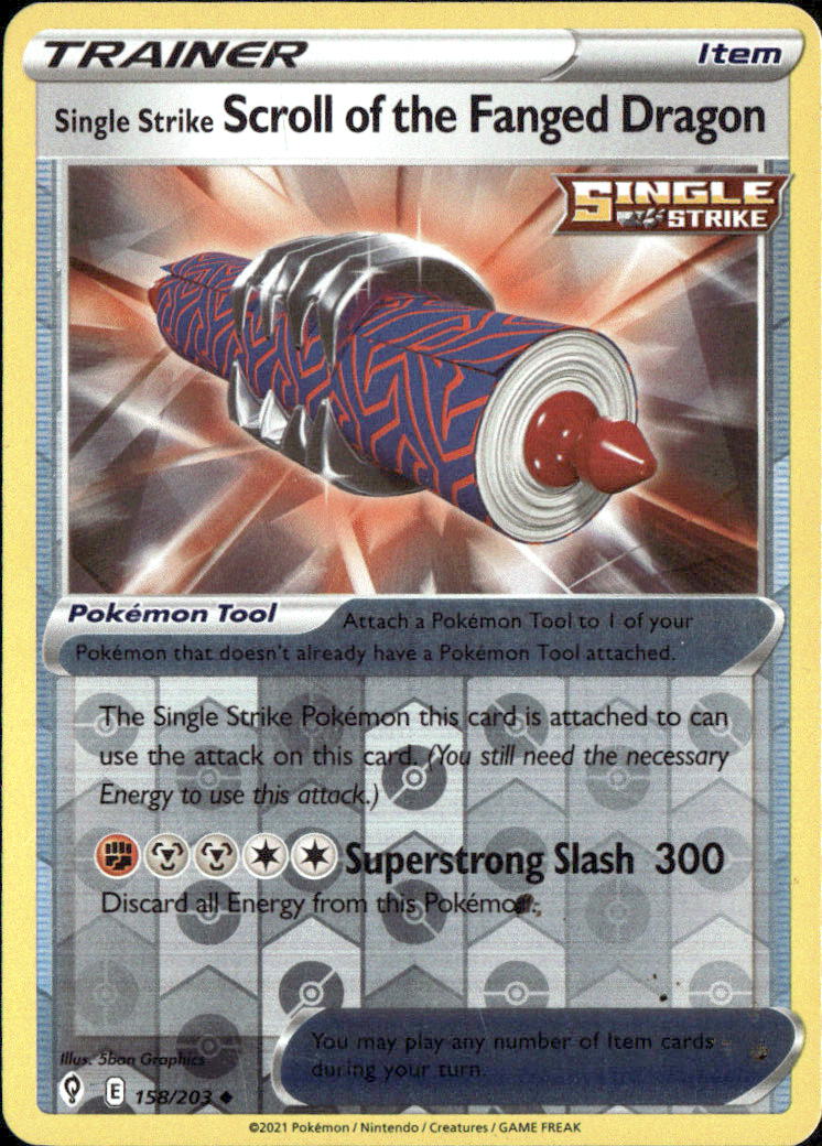 Single Strike Scroll of the Fanged Dragon