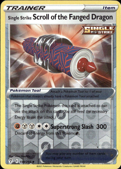 Single Strike Scroll of the Fanged Dragon