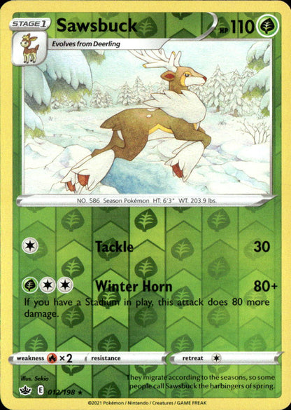 Sawsbuck | Lightly Played / English / Reverse Holofoil