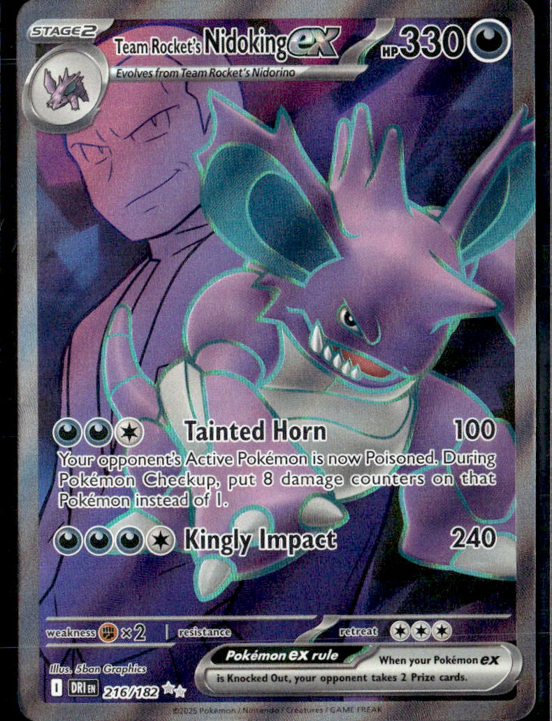 Team Rocket's Nidoking ex - 216/182