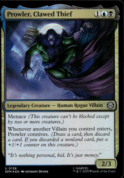 Prowler, Clawed Thief