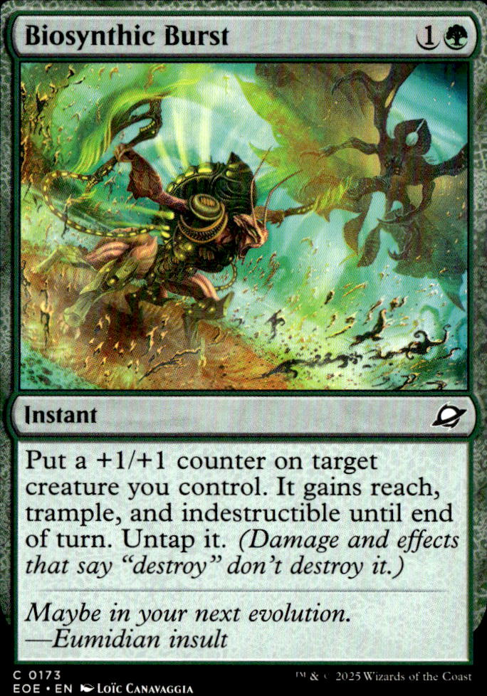 Biosynthic Burst