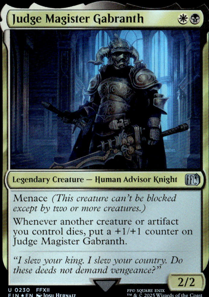 Judge Magister Gabranth