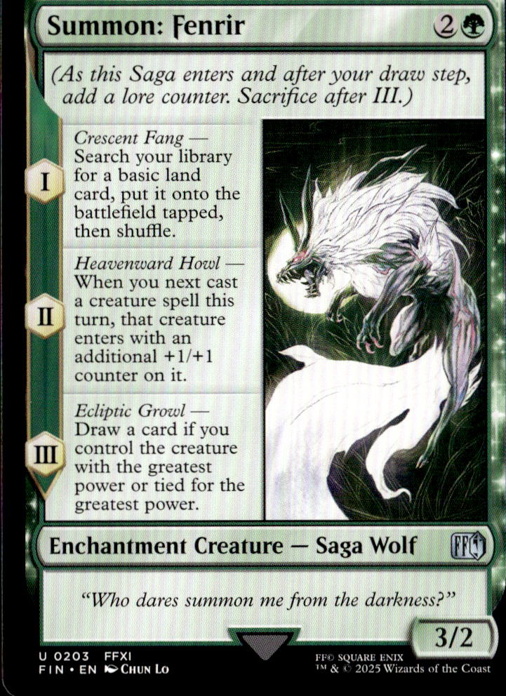 Summon: Fenrir