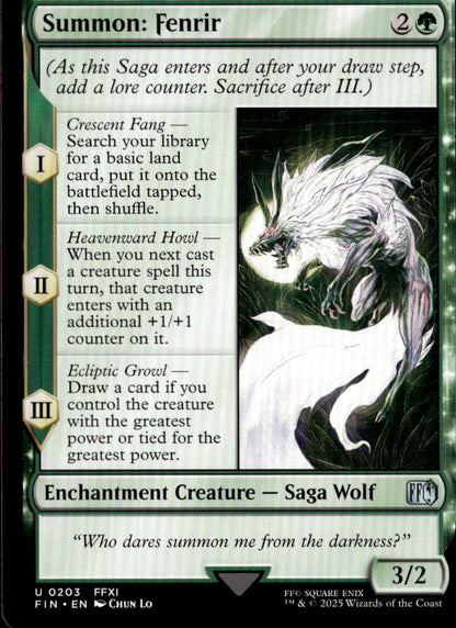 Summon: Fenrir