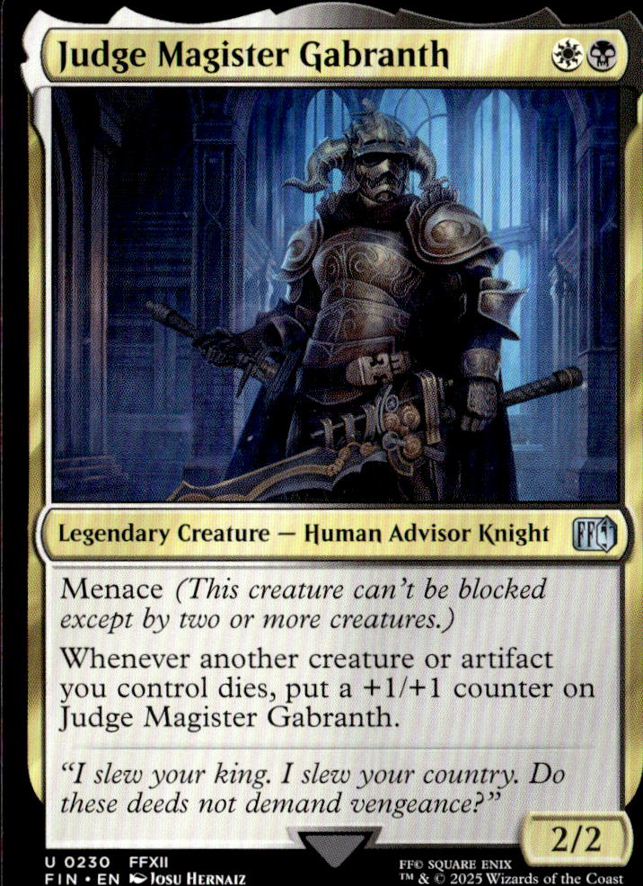 Judge Magister Gabranth