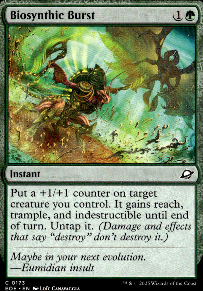Biosynthic Burst