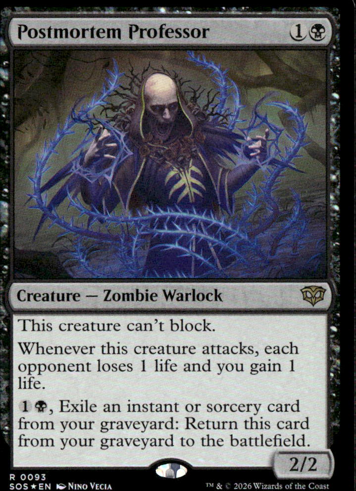 Postmortem Professor