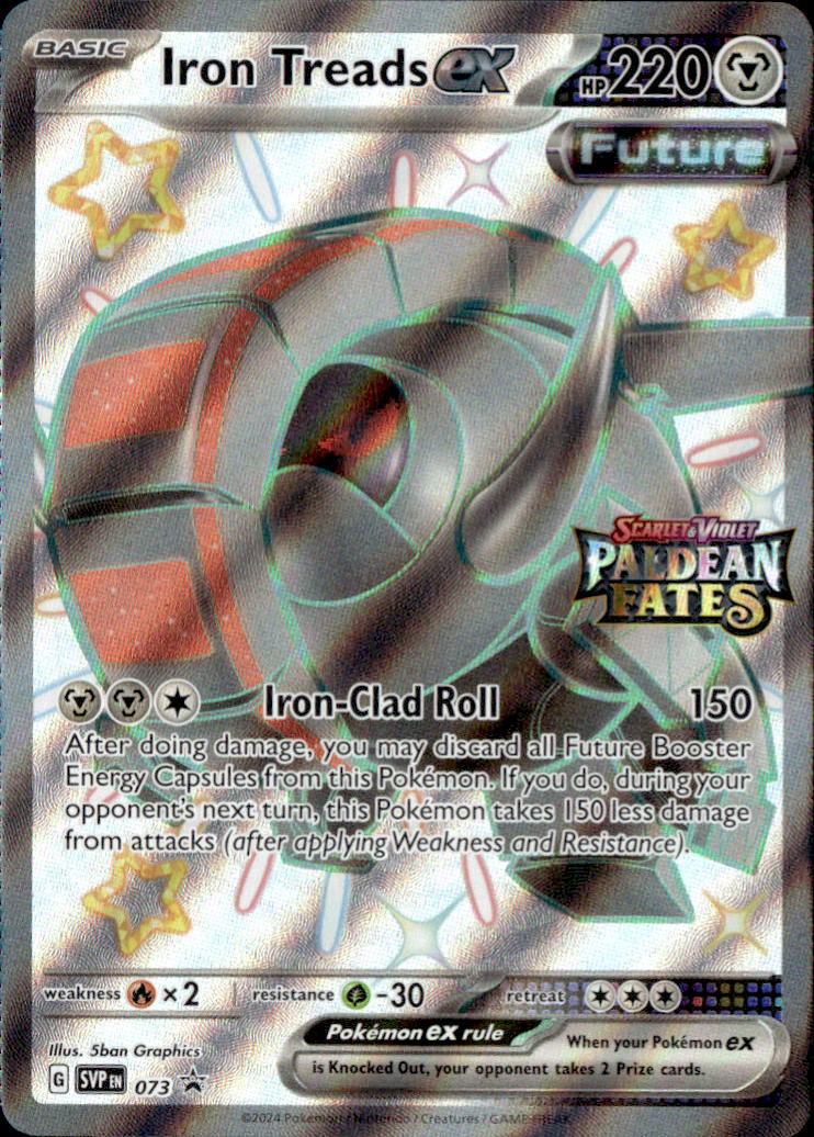 Iron Treads ex - 073 (Paldean Fates Stamped)