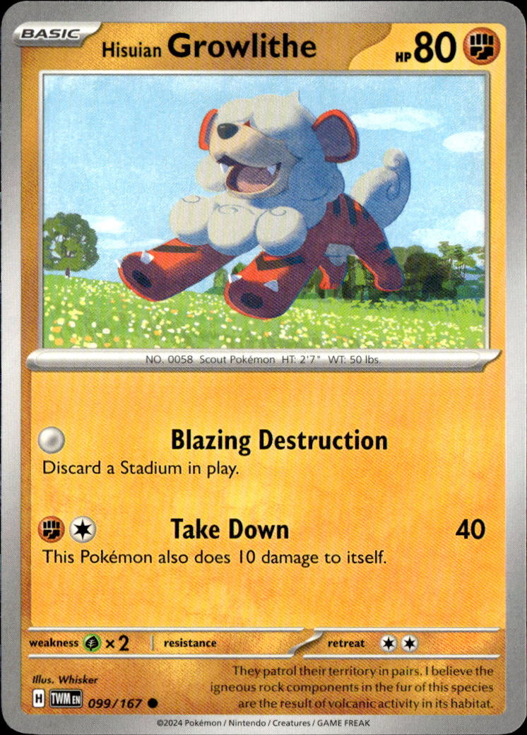 Hisuian Growlithe - 099/167
