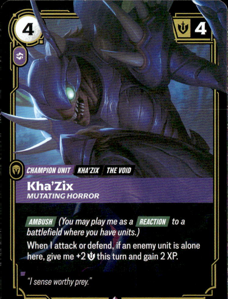 Kha'Zix, Mutating Horror | Near Mint / English / Foil