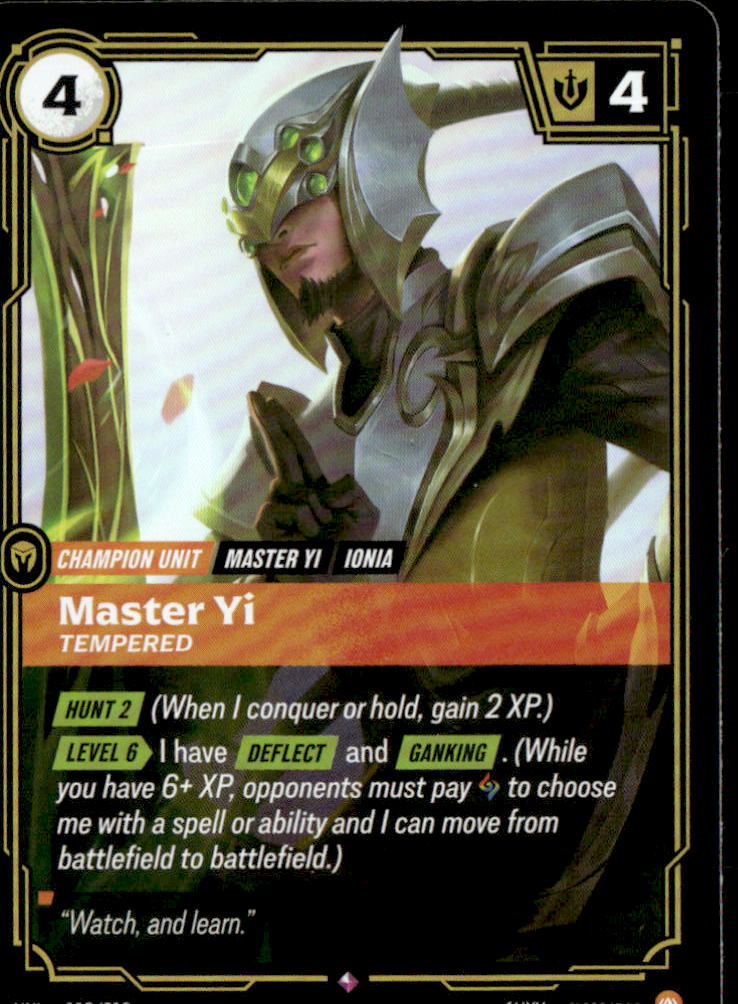 Master Yi, Tempered