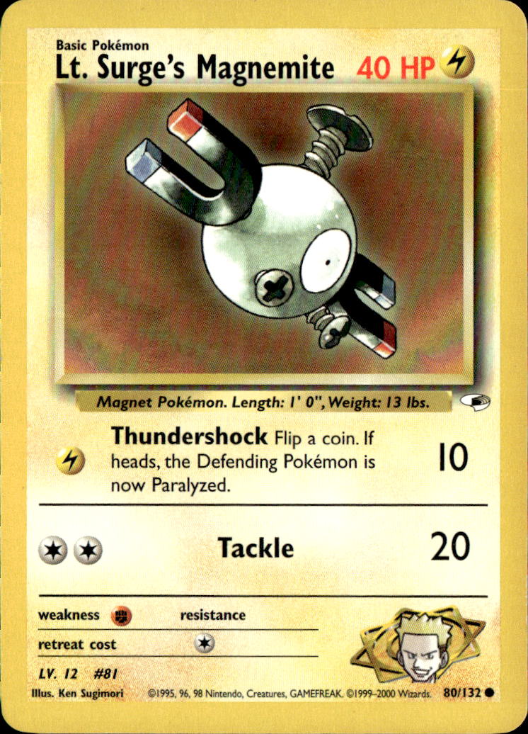 Lt. Surge's Magnemite (80)