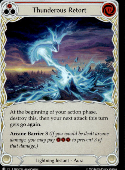 Thunderous Retort (Red) | Near Mint / English / Rainbow Foil