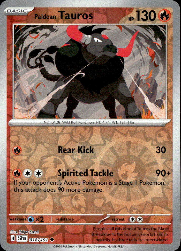 Paldean Tauros - 018/191