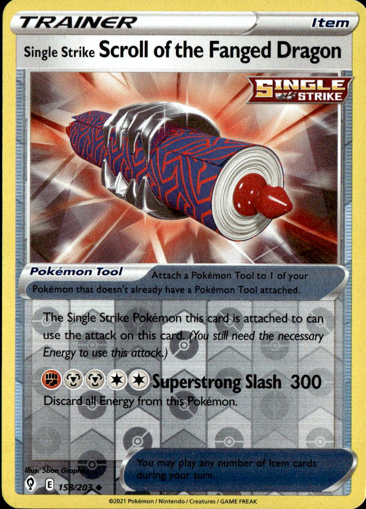 Single Strike Scroll of the Fanged Dragon