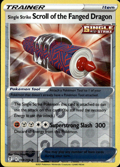Single Strike Scroll of the Fanged Dragon