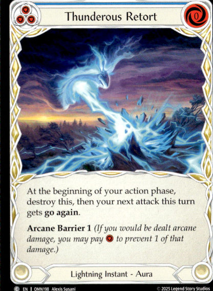 Thunderous Retort (Blue) | Near Mint / English / Normal
