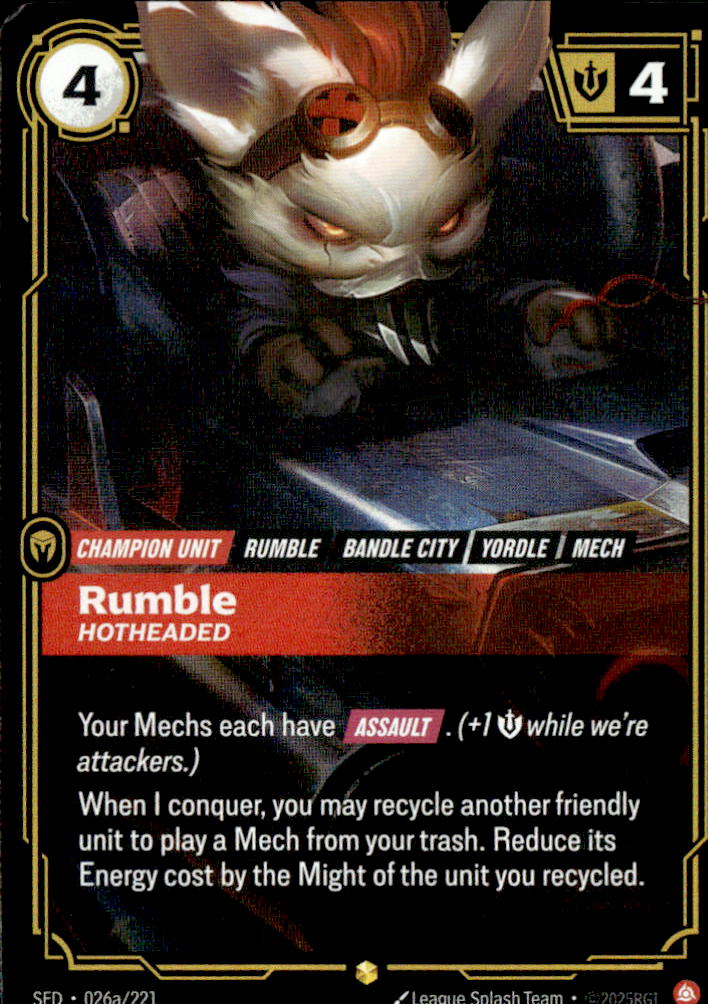 Rumble - Hotheaded (Alternate Art)