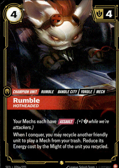 Rumble - Hotheaded (Alternate Art)