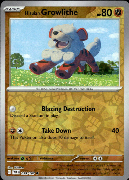 Hisuian Growlithe - 099/167