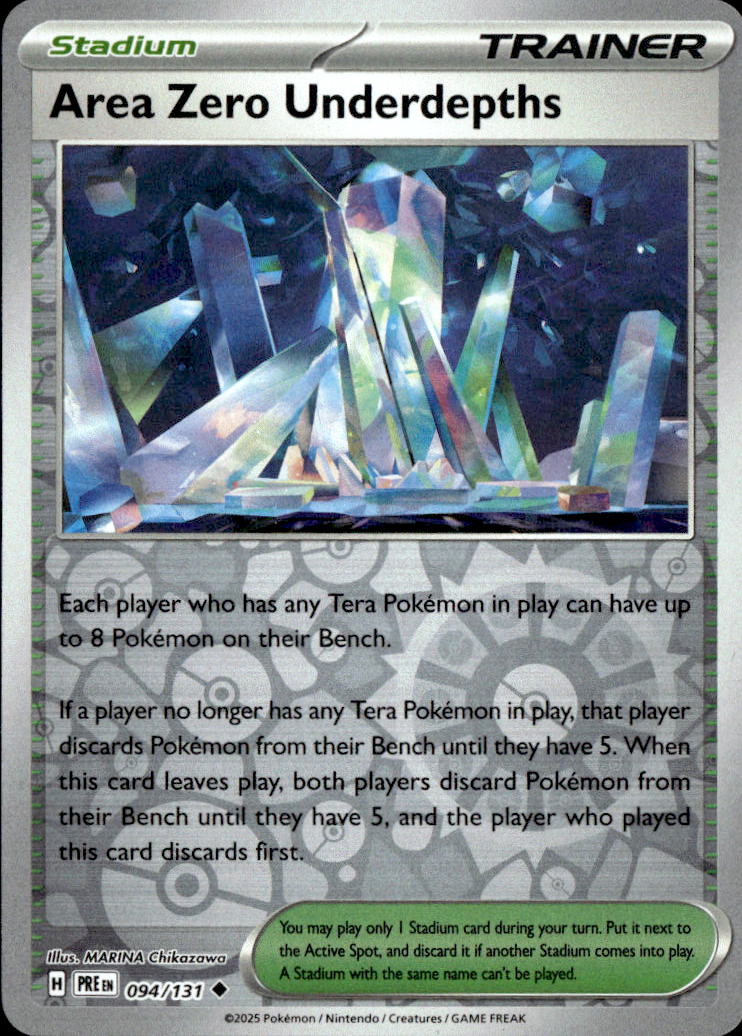 Area Zero Underdepths