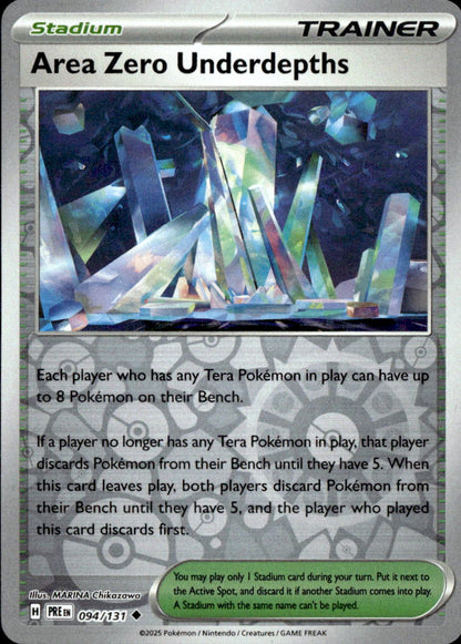 Area Zero Underdepths