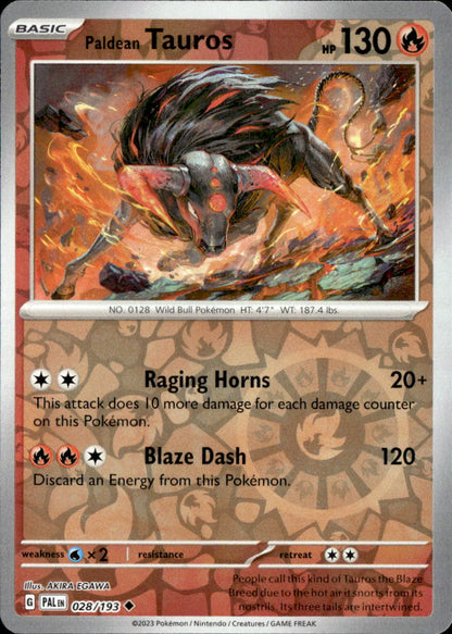 Paldean Tauros - 028/193
