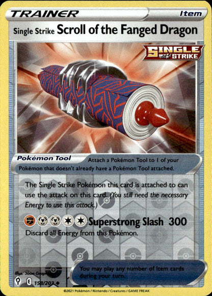 Single Strike Scroll of the Fanged Dragon