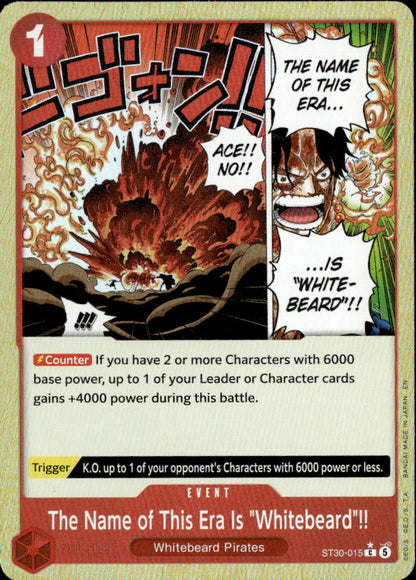 The Name of This Era Is "Whitebeard"!! (Parallel)