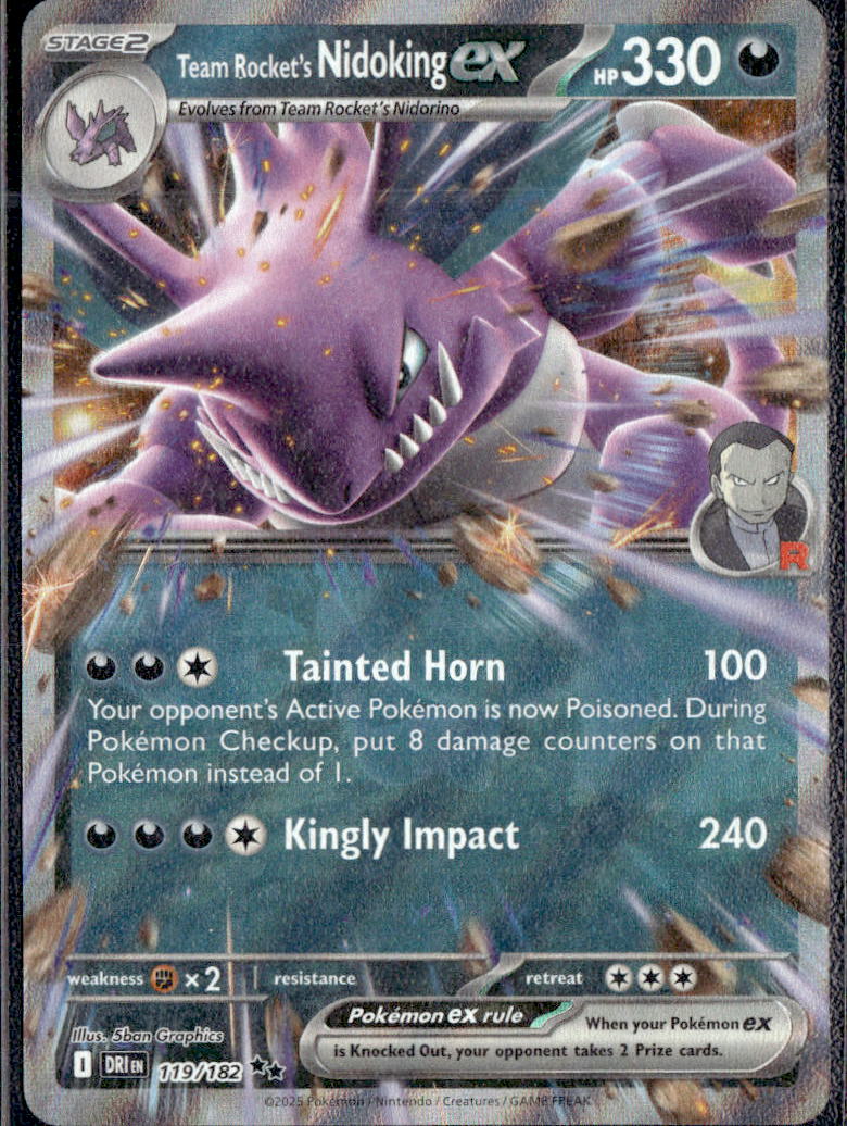 Team Rocket's Nidoking ex - 119/182