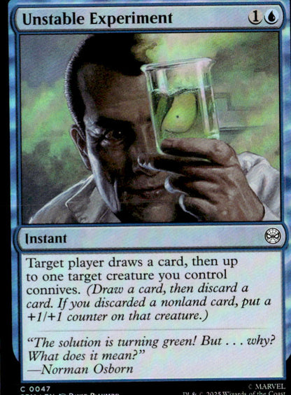 Unstable Experiment