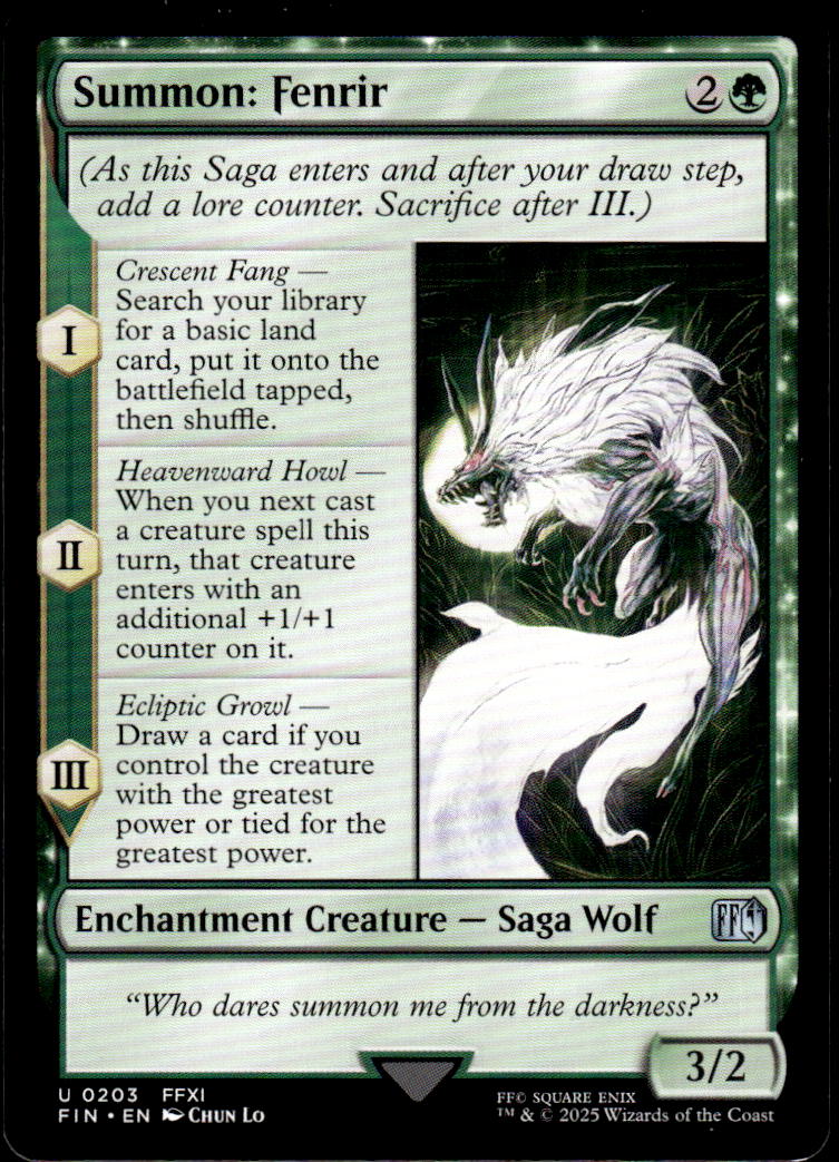 Summon: Fenrir