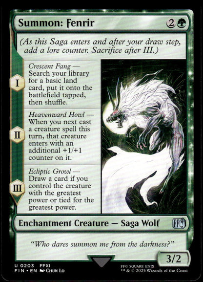 Summon: Fenrir