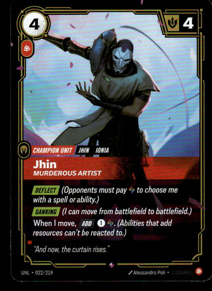 Jhin, Murderous Artist
