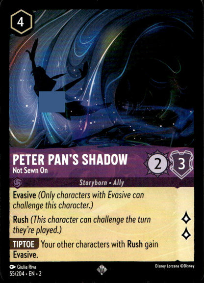 Peter Pan's Shadow - Not Sewn On