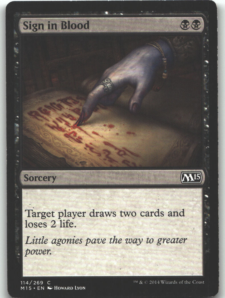 Sign in Blood